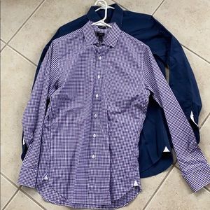 J Crew men’s 120’s 2 ply dress shirts Small